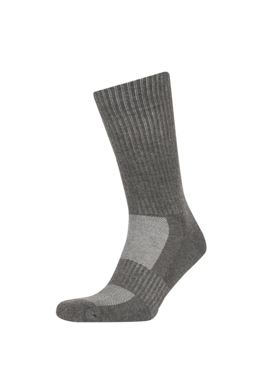 HOMME Gris Defacto Fit Lot De 2 Paires De Chaussettes De Sport En Coton Éponge Pour Homme