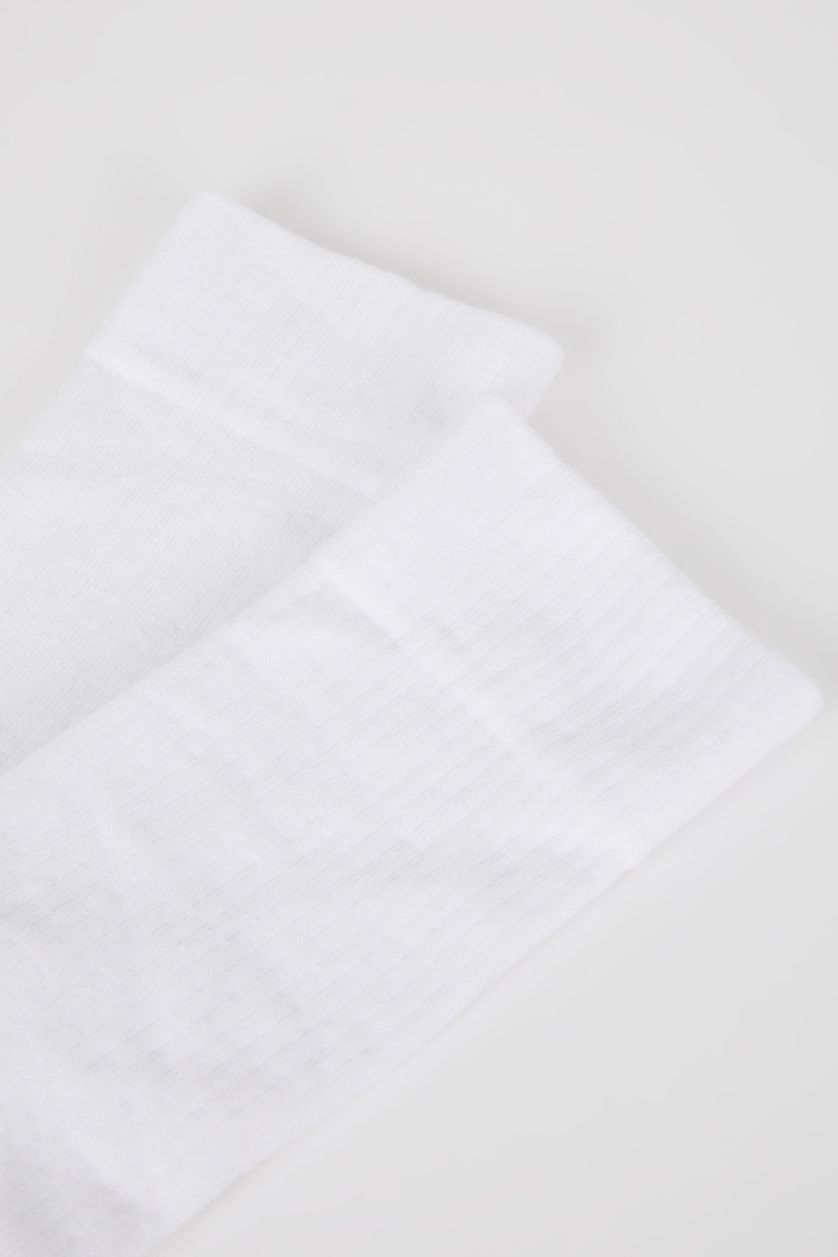 رجالي أبيض (000) شرابات ولادي طويل قطن - قطعتين