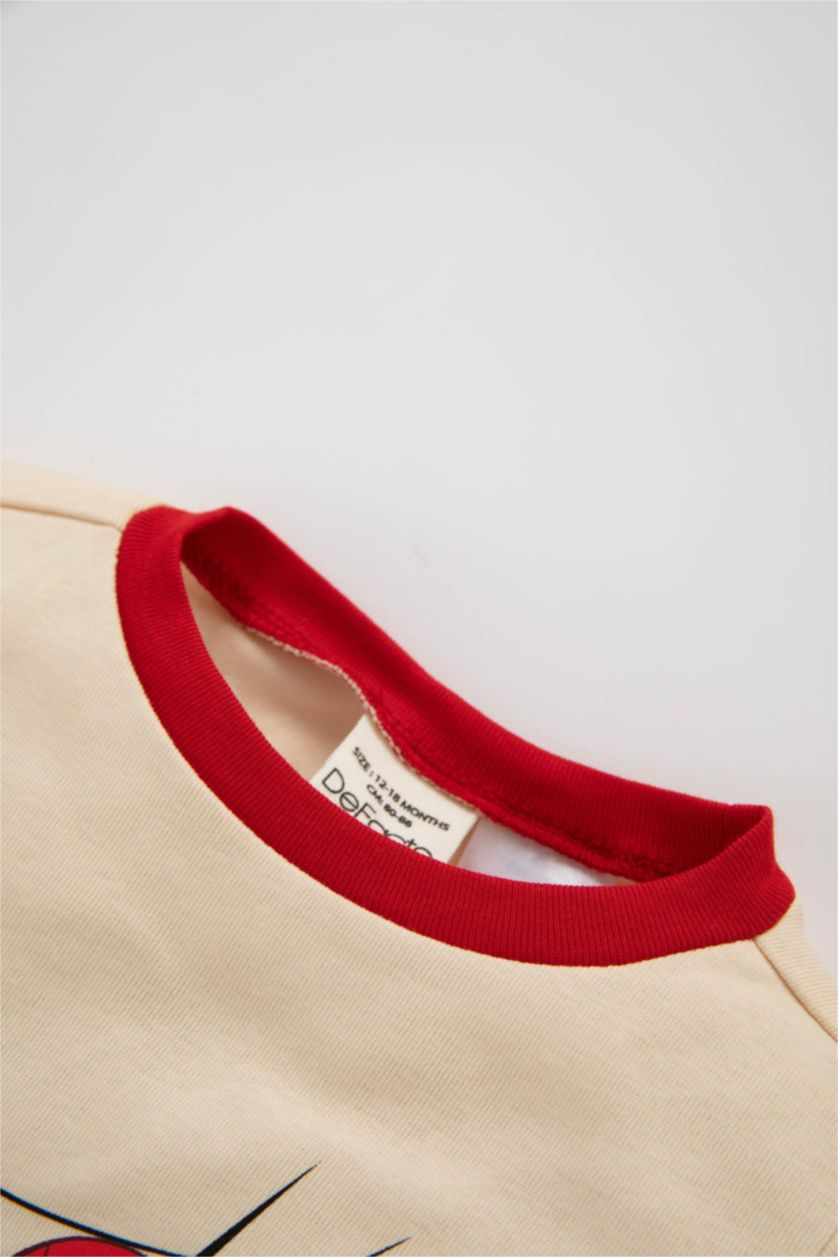 Малыши мальчики Светлая слоновая кость Пижама Marvel Spiderman для малышей мальчиков