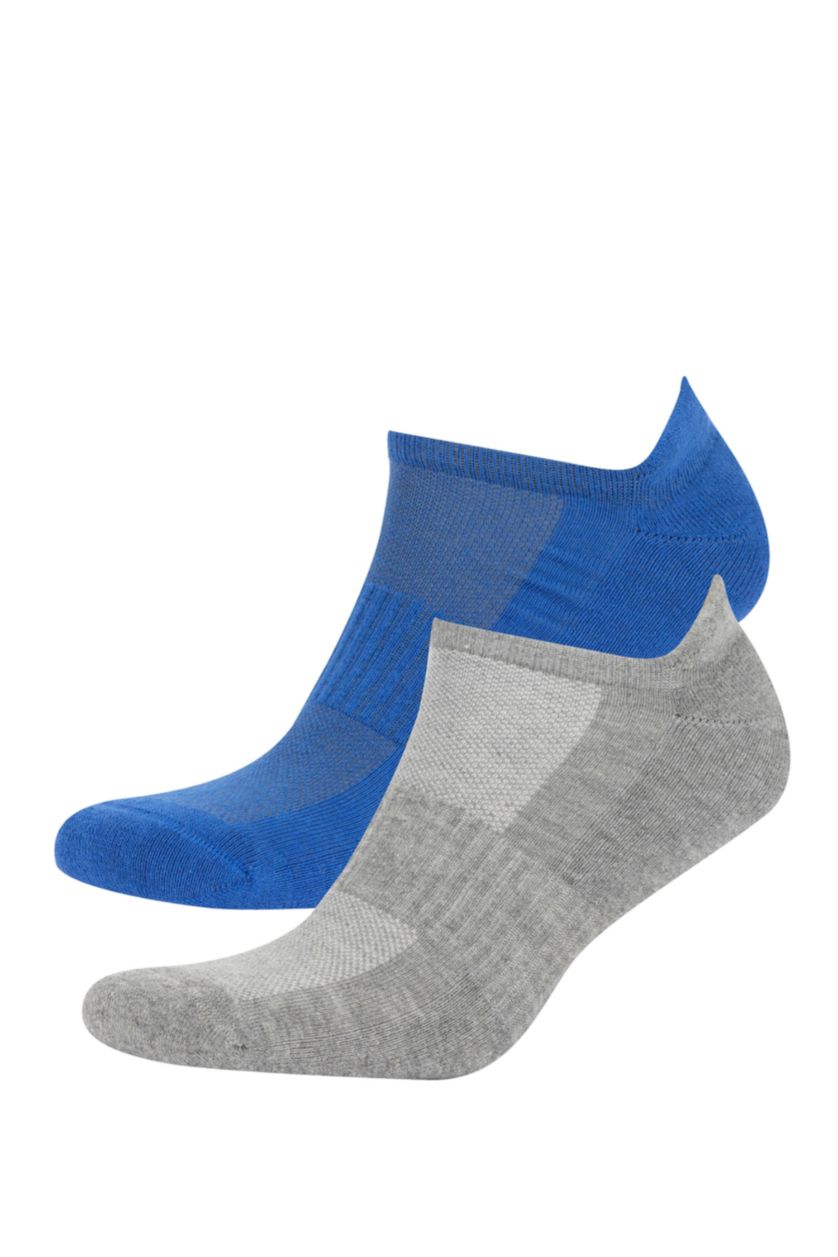 HOMME Bleu Chaussettes de Sport en Coton pour Homme - 2 Paires