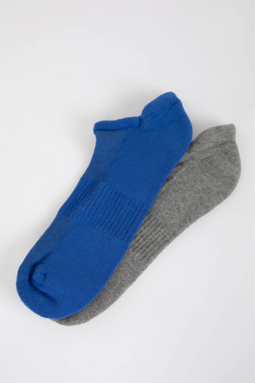 HOMME Bleu Chaussettes de Sport en Coton pour Homme - 2 Paires