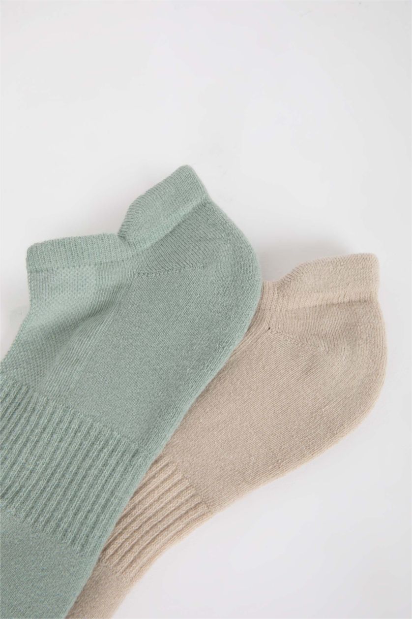 HOMME Beige Chaussettes de Sport en Coton pour Homme - 2 Paires