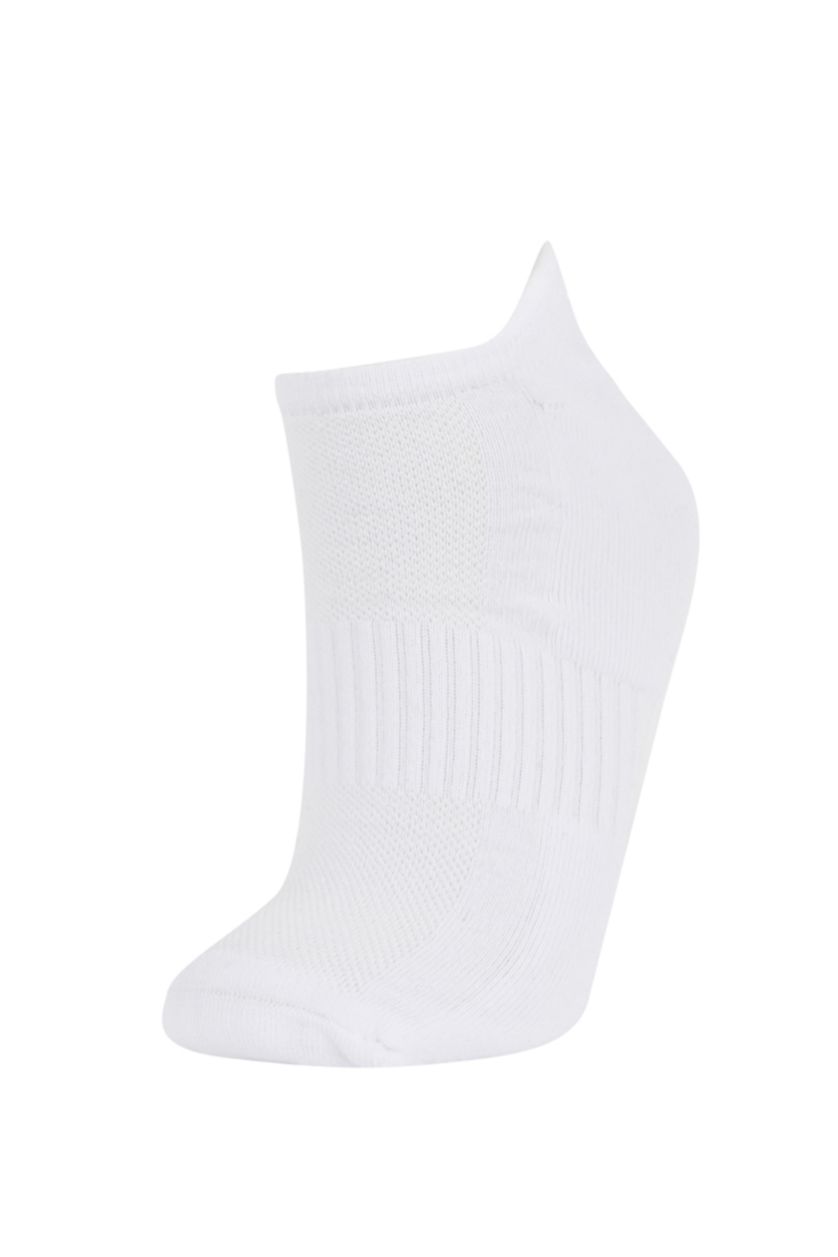 MAN White Men Defacto Fit 2-Pack Cotton Booties Socks