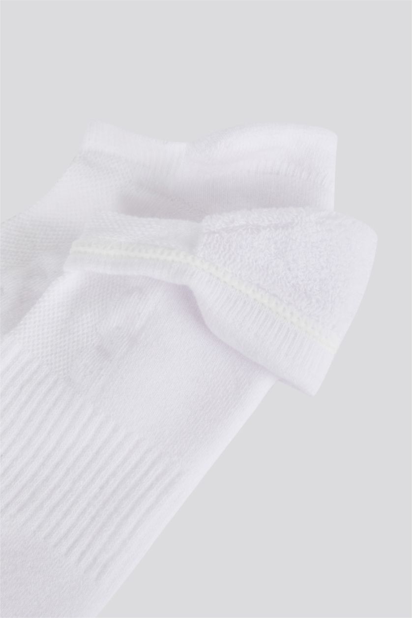 MAN White Men Defacto Fit 2-Pack Cotton Booties Socks