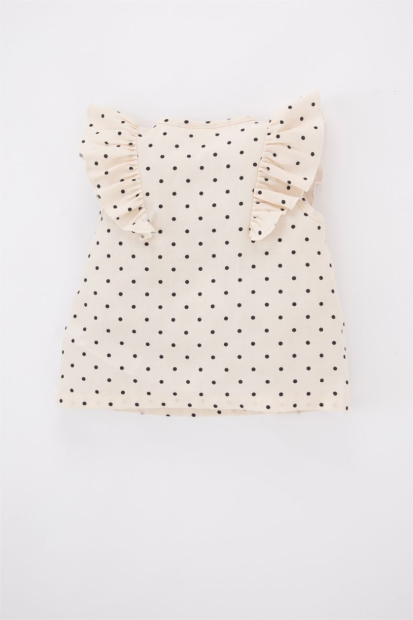 BABY GIRL Stone Baby Girls Poplin Short Sleeve Shirt