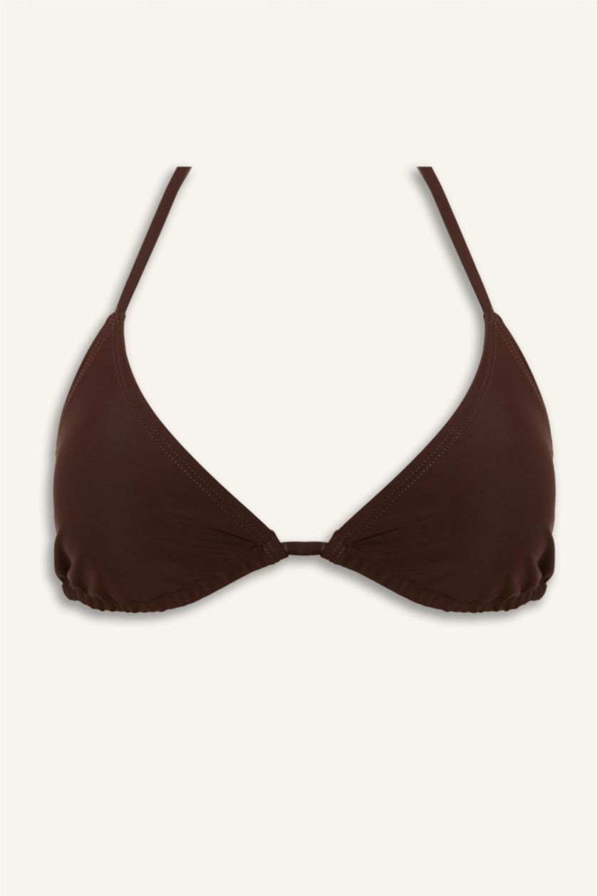 WOMAN Brown Regular Fit Bikini Top