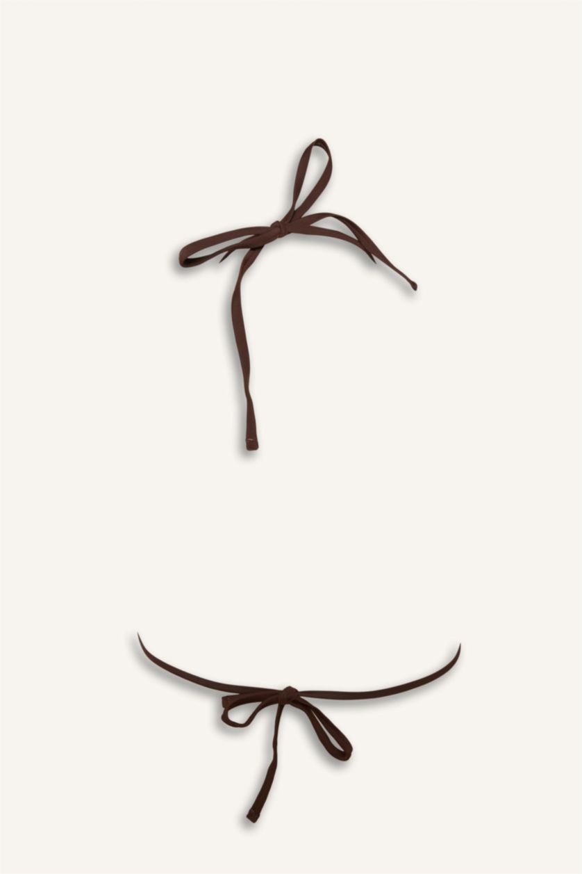 WOMAN Brown Regular Fit Bikini Top