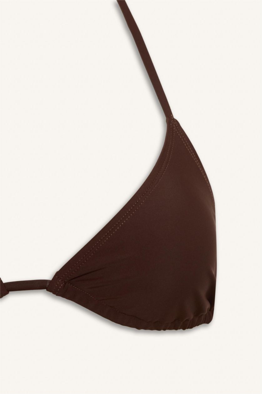 WOMAN Brown Regular Fit Bikini Top