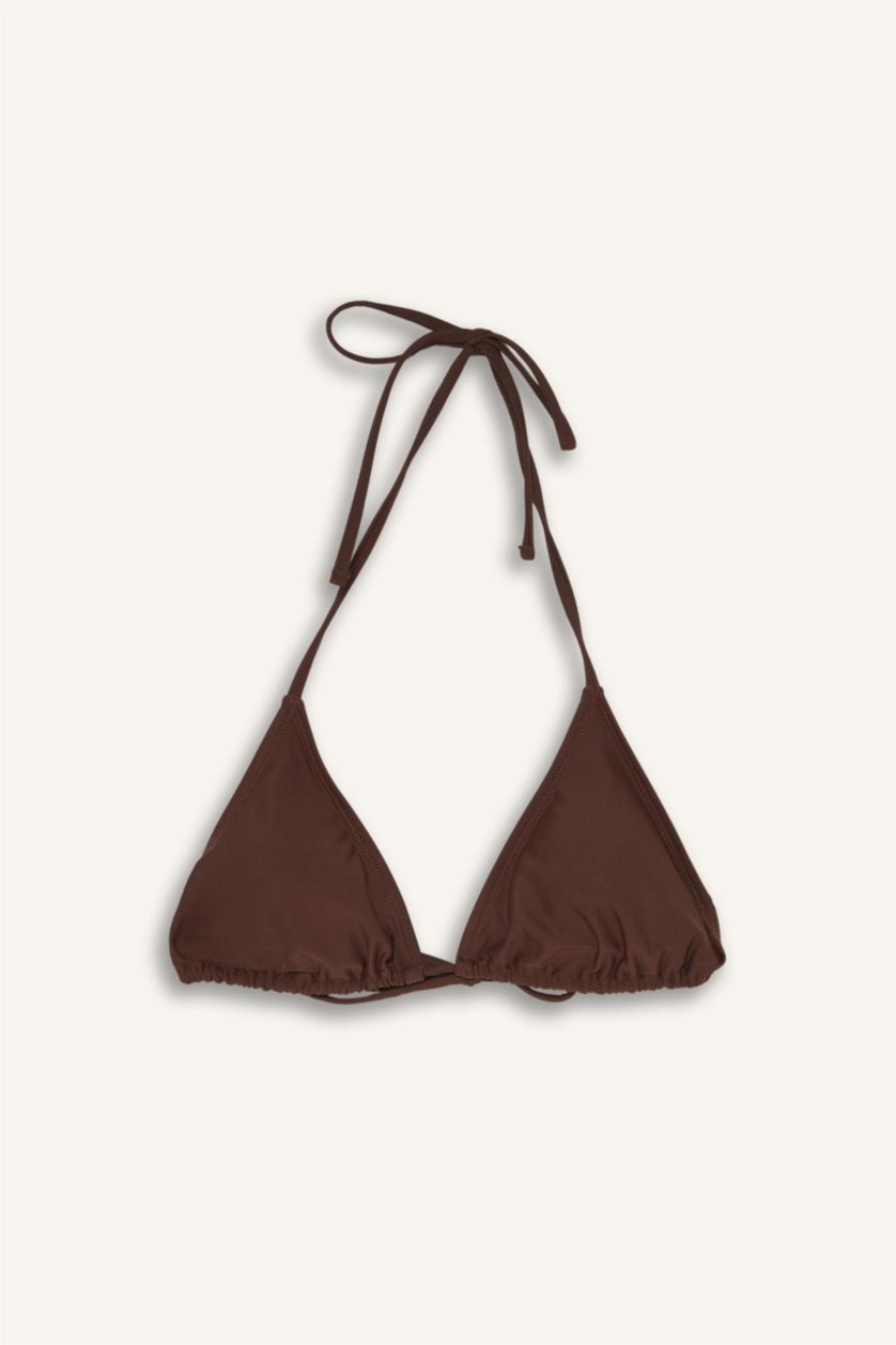 WOMAN Brown Regular Fit Bikini Top