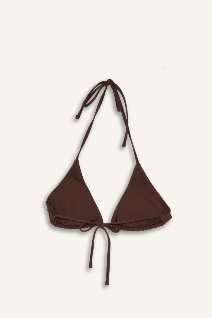 WOMAN Brown Regular Fit Bikini Top
