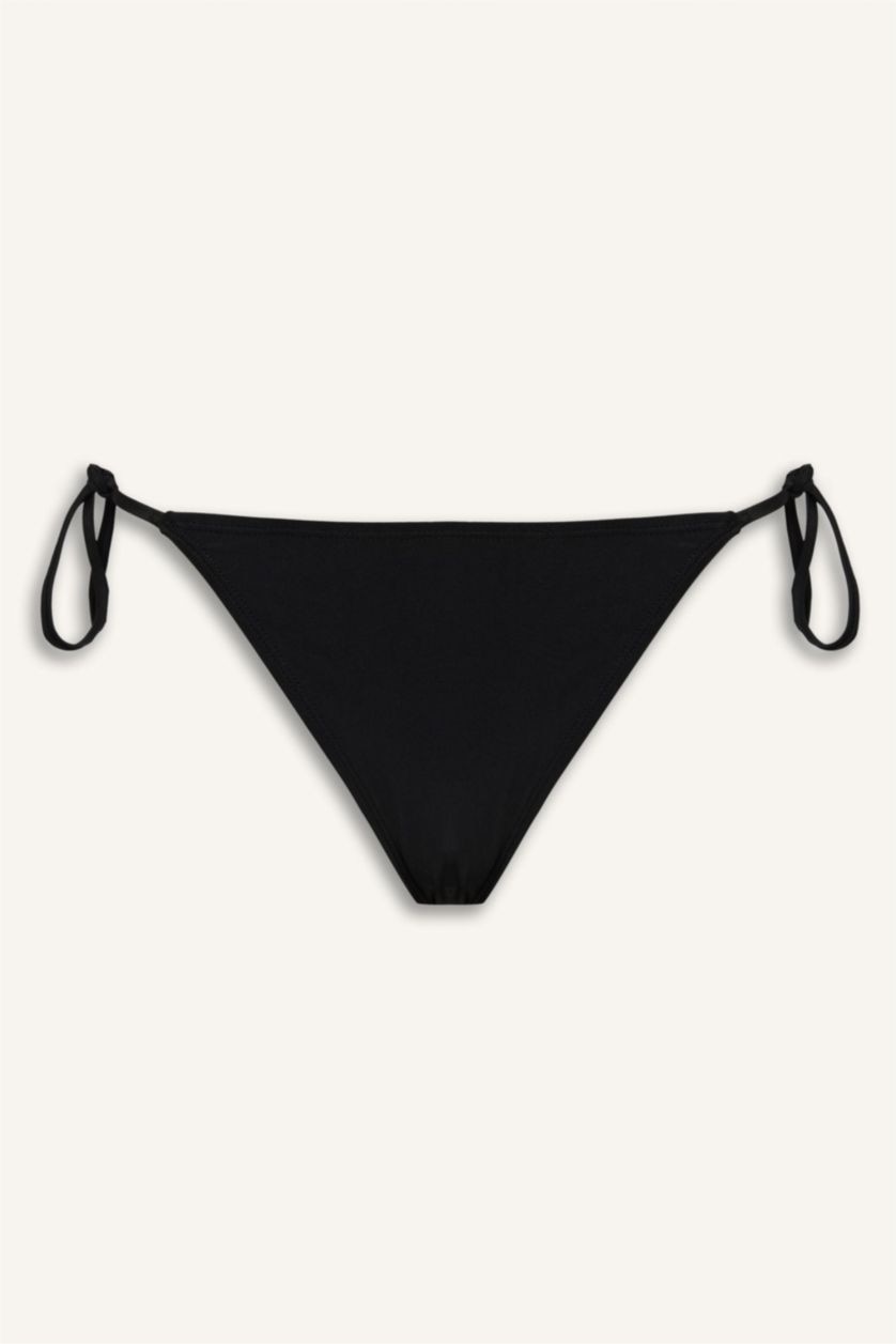 WOMAN Black Regular Fit Bikini Bottom