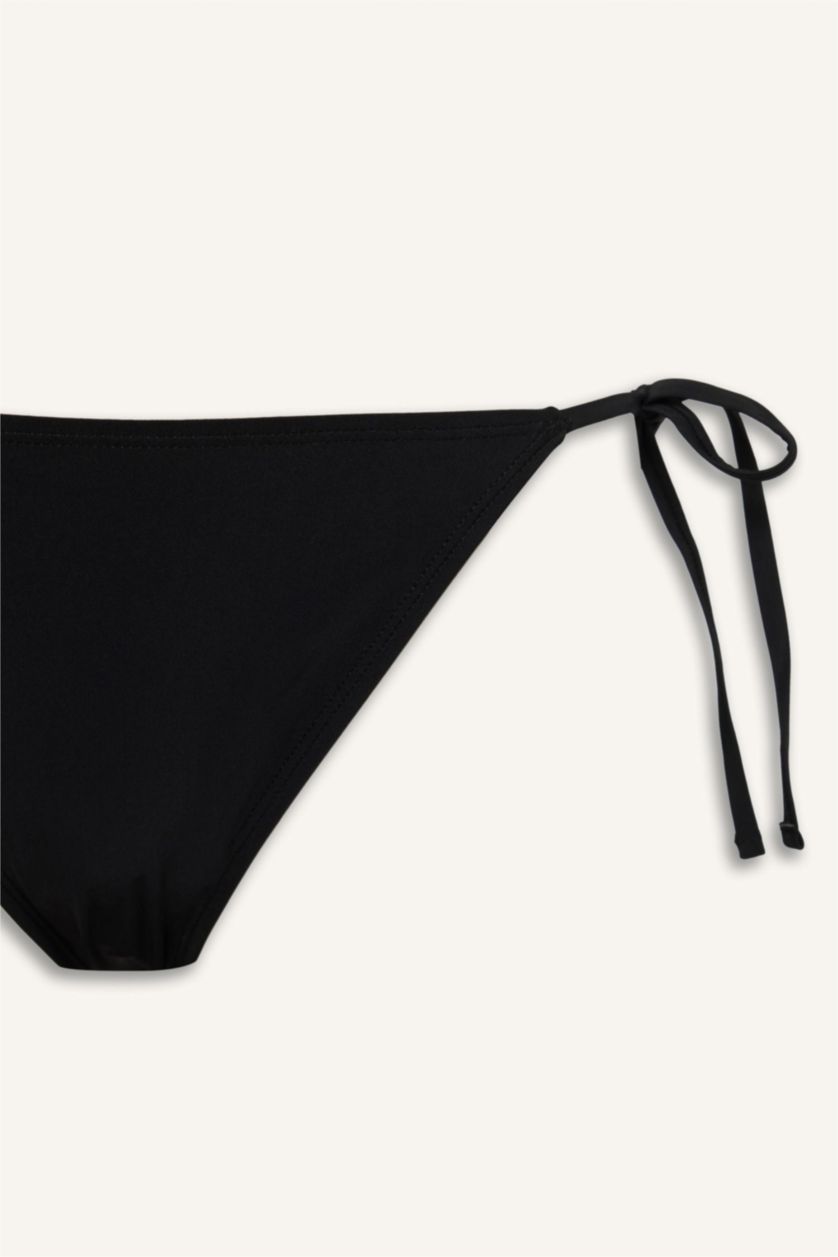 WOMAN Black Regular Fit Bikini Bottom