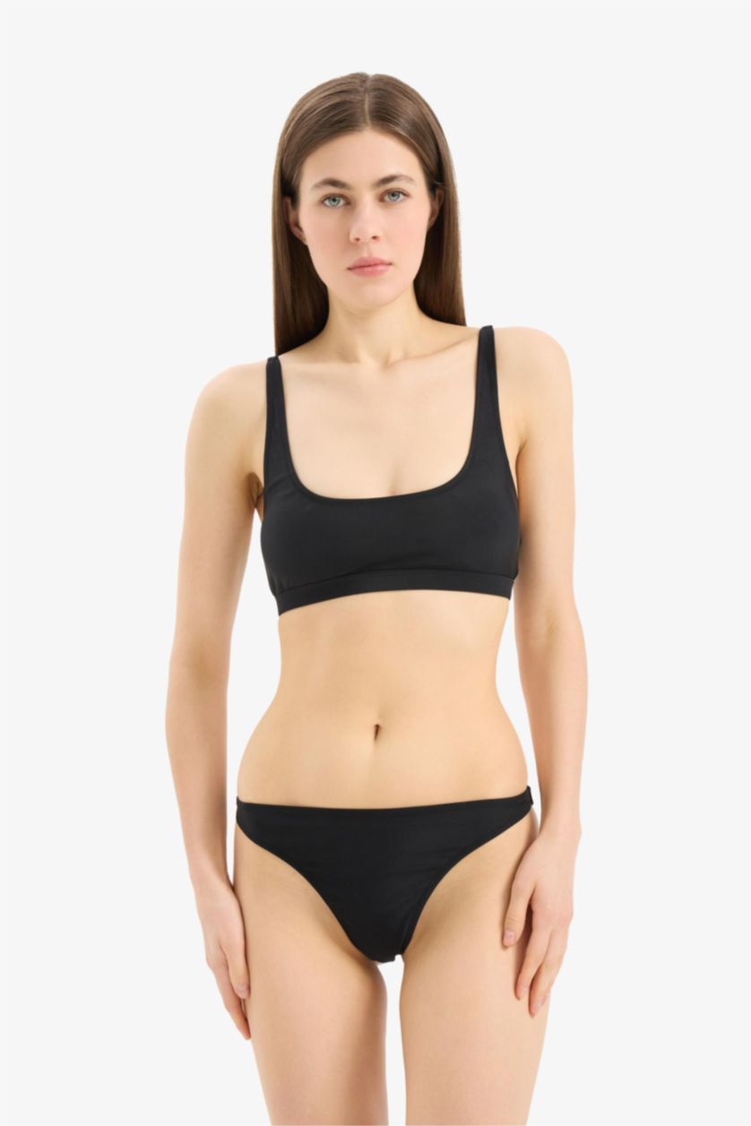 Әйелдерге қара Fall in Love қалыпты пішім Бикини үсті