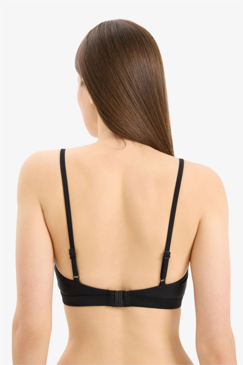 Әйелдерге қара Fall in Love қалыпты пішім Бикини үсті