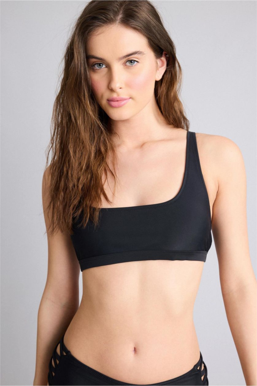 FEMME Noir Haut de bikini Coupe régulière