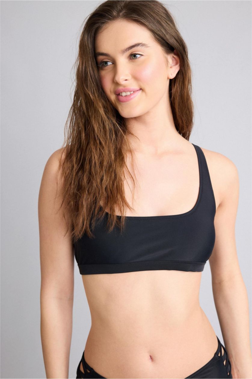 FEMME Noir Haut de bikini Coupe régulière