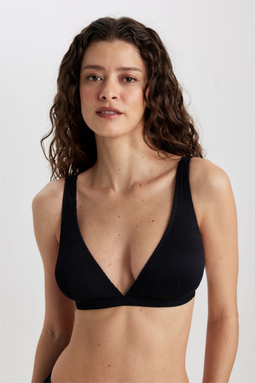 WOMAN Black Bikini Top