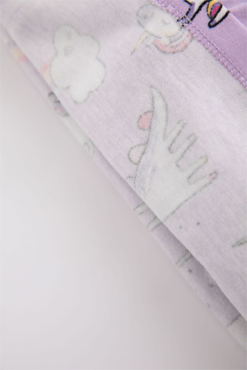 BABY GIRL Lilac طقم بيجاما قصة عادية