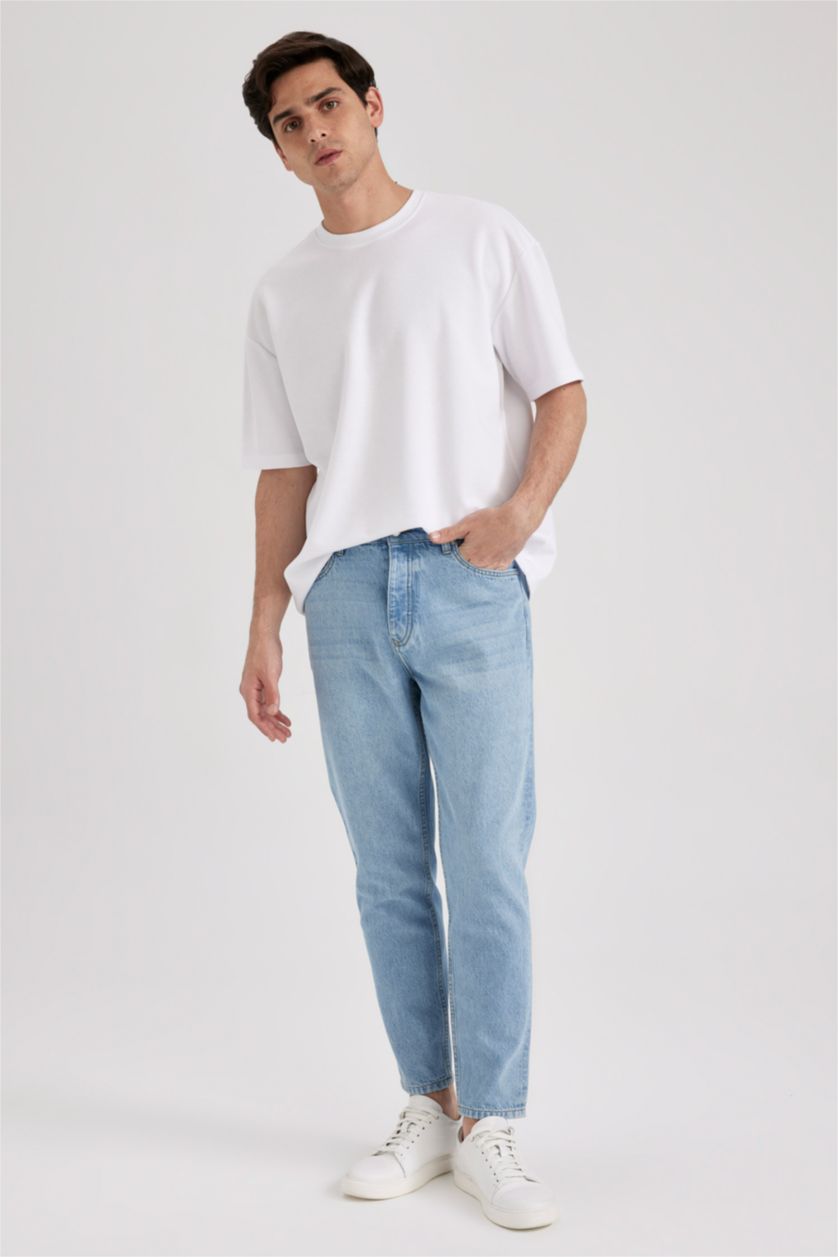 Мужчины Светло-синий 90’S Slim Fit Trousers