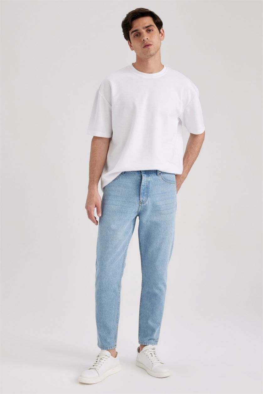 Мужчины Светло-синий 90’S Slim Fit Trousers