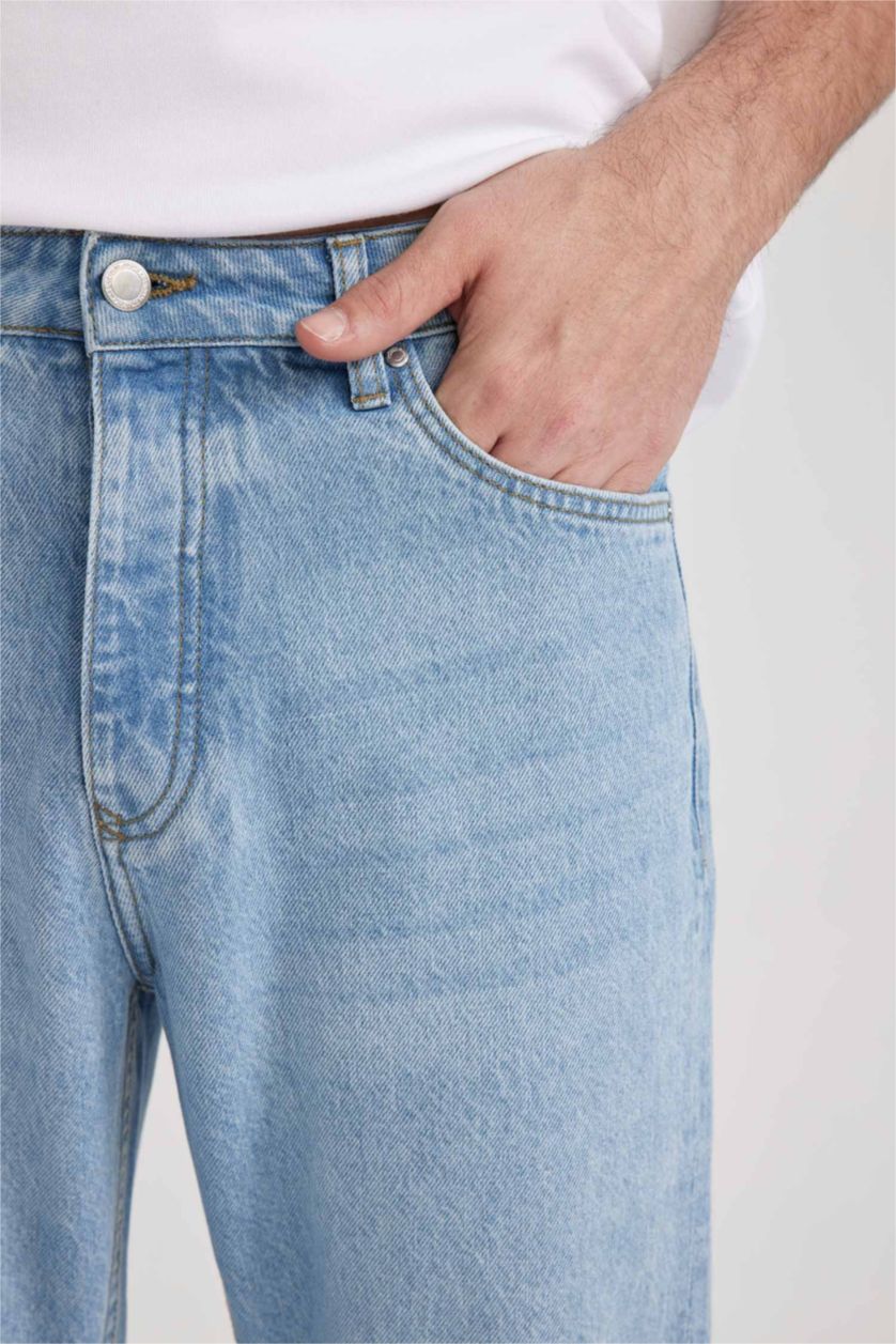 Мужчины Светло-синий 90’S Slim Fit Trousers