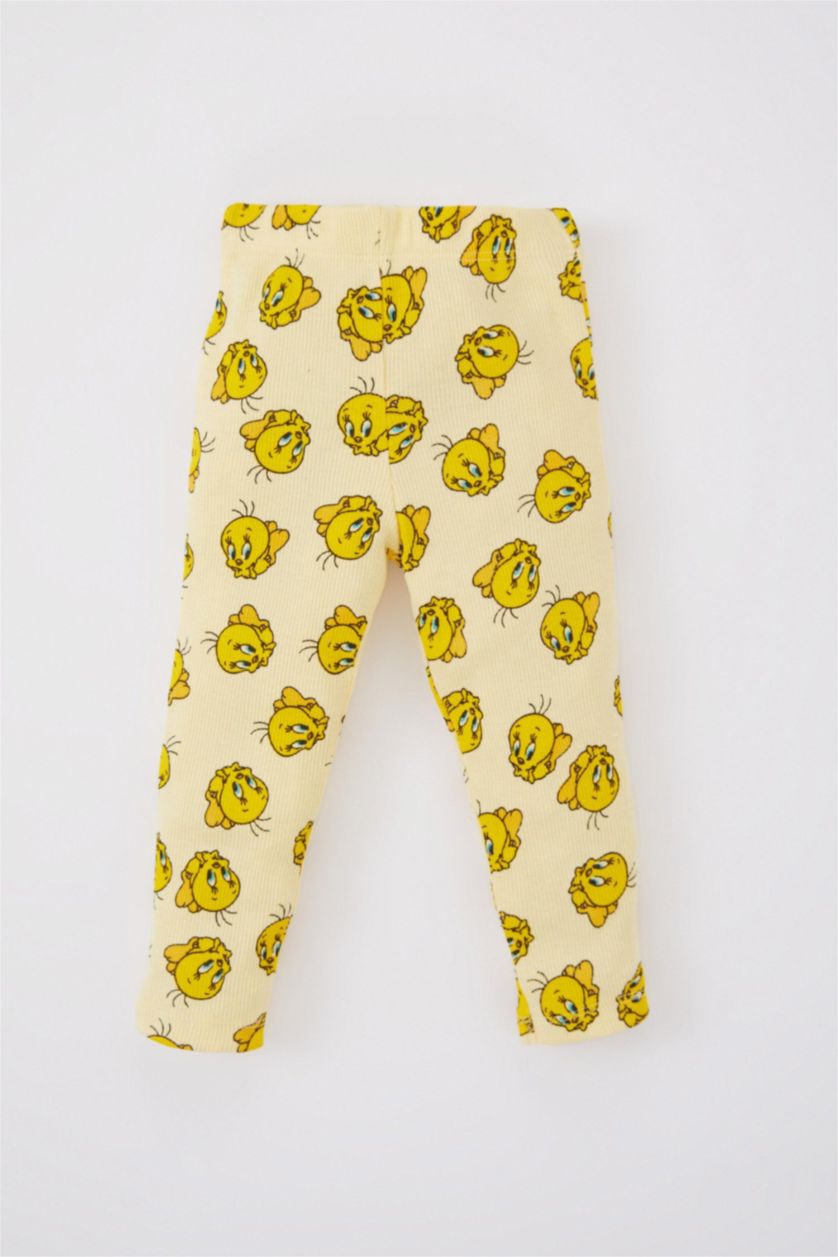 BABY GIRL Light Yellow Baby Girls Looney Tunes Crew Neck Rib Pajamas 2 Packs