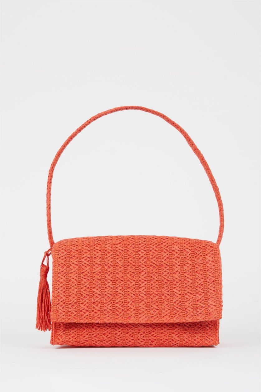 FEMME Orange Sac à main Osier