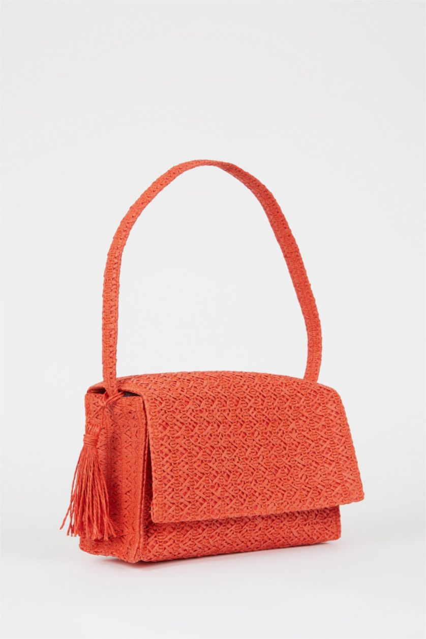 FEMME Orange Sac à main Osier