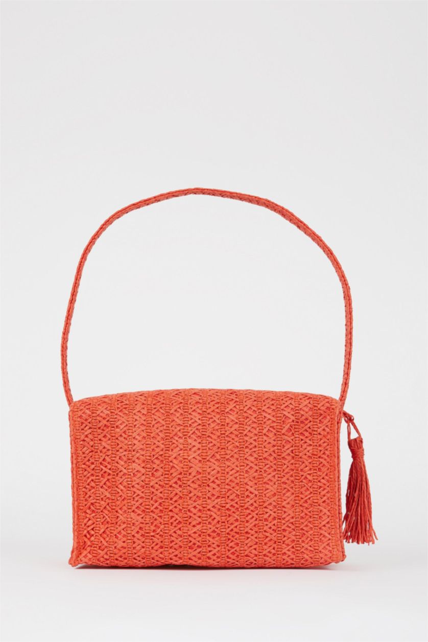 FEMME Orange Sac à main Osier