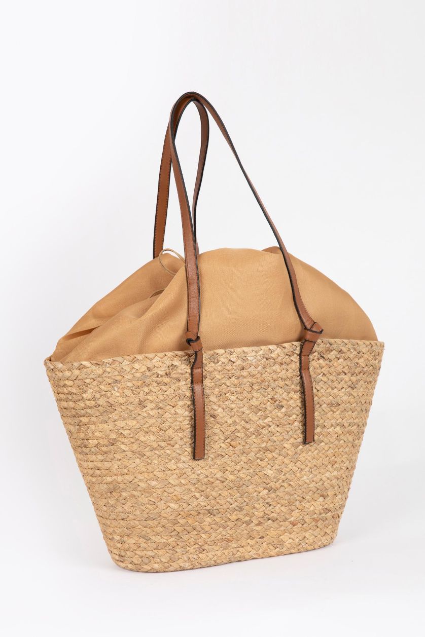 Kadın Kum Kadın Hasır Omuz Çantası