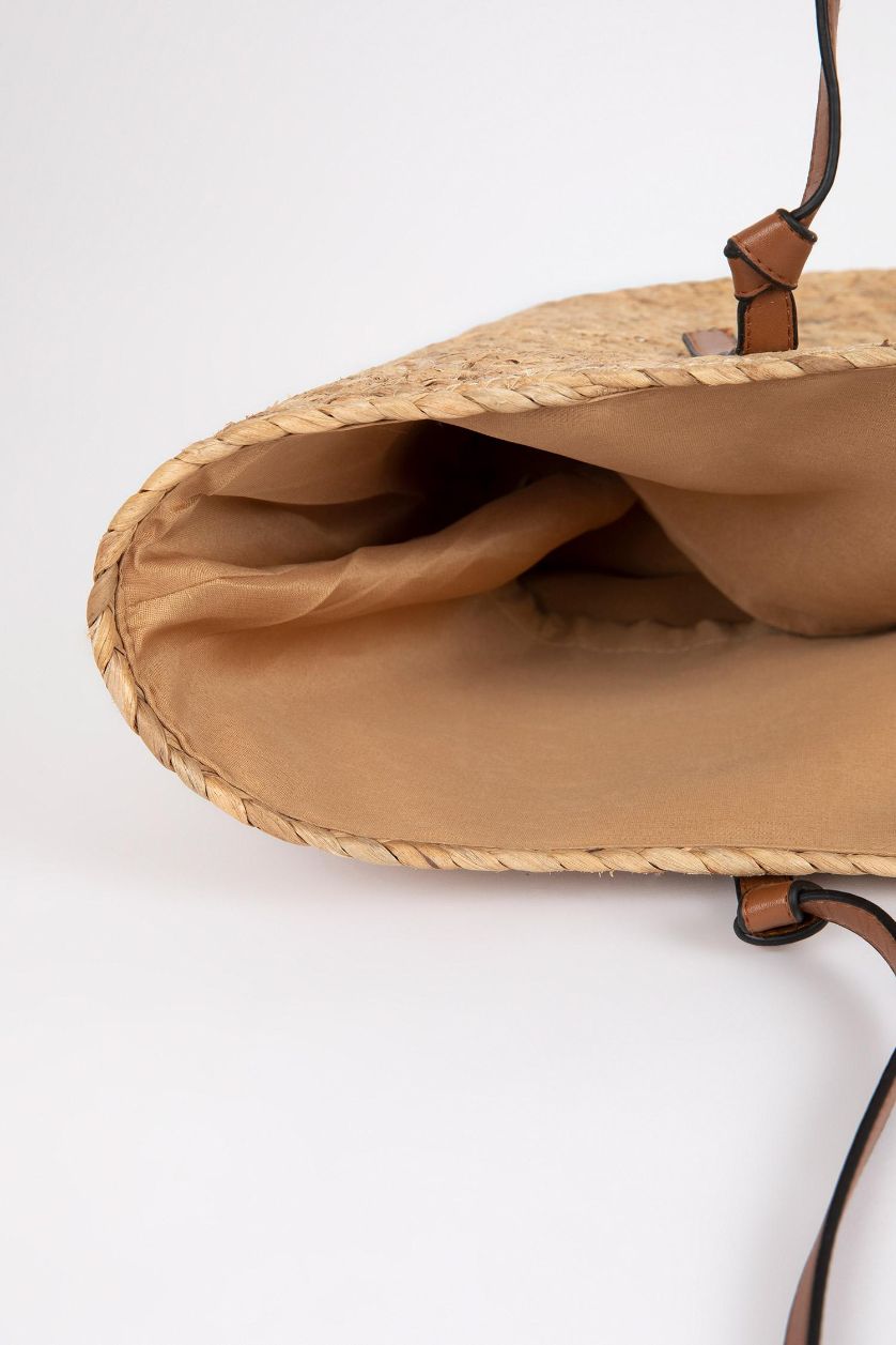 Kadın Kum Kadın Hasır Omuz Çantası