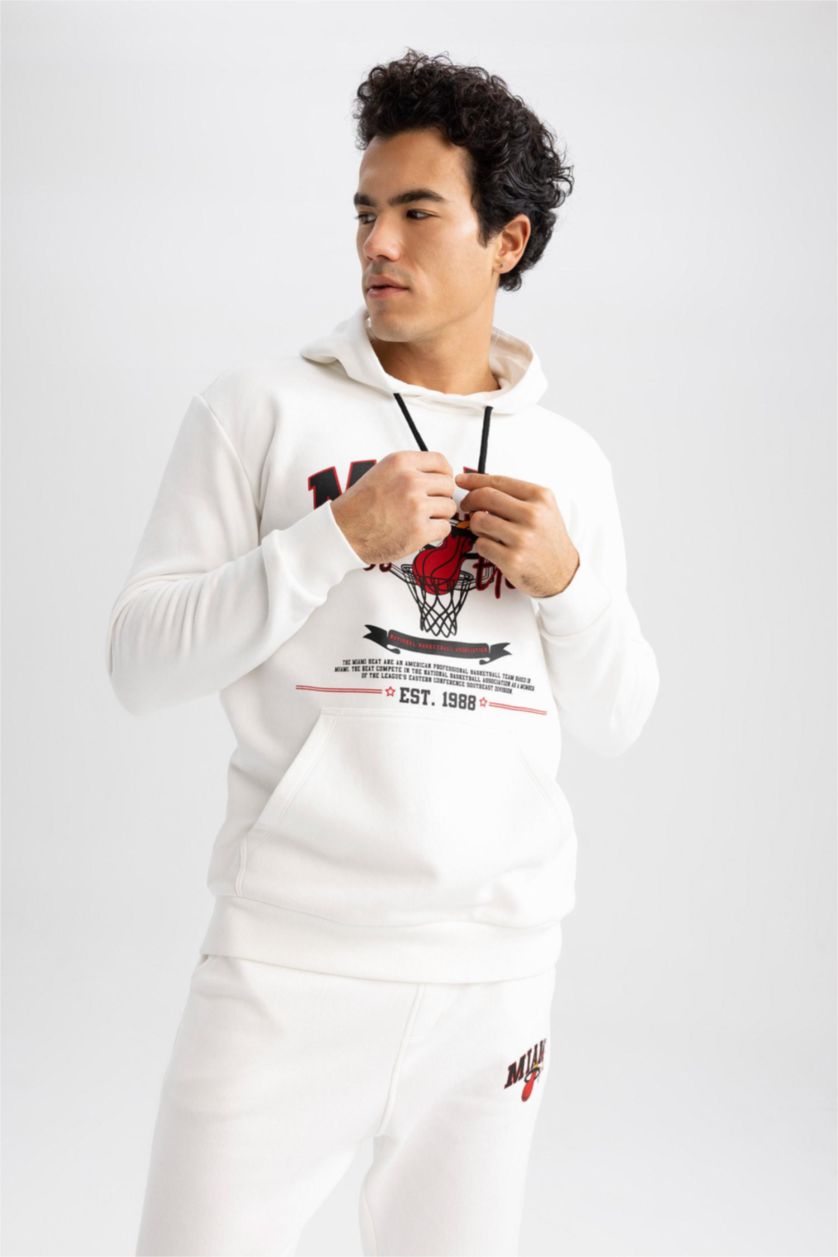 Ерлер экру NBA Miami Heat Лицензиялық стандарт пішім бас киімді Свитер