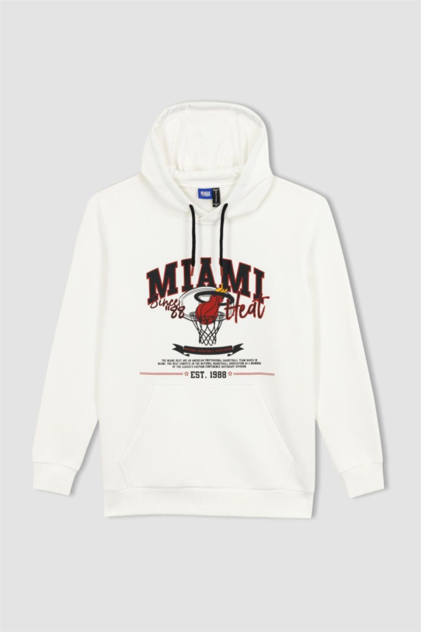 Ерлер экру NBA Miami Heat Лицензиялық стандарт пішім бас киімді Свитер