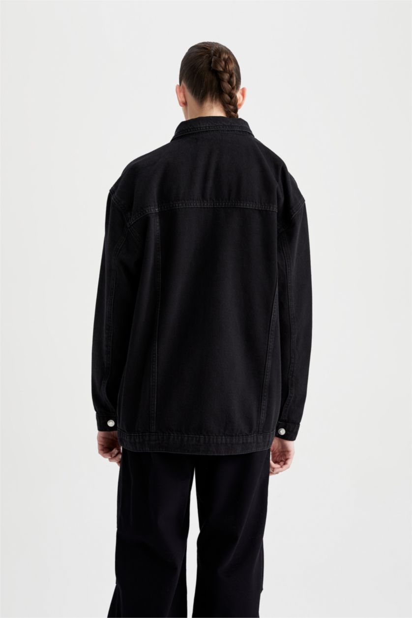 WOMAN Black Oversize Fit Jacket