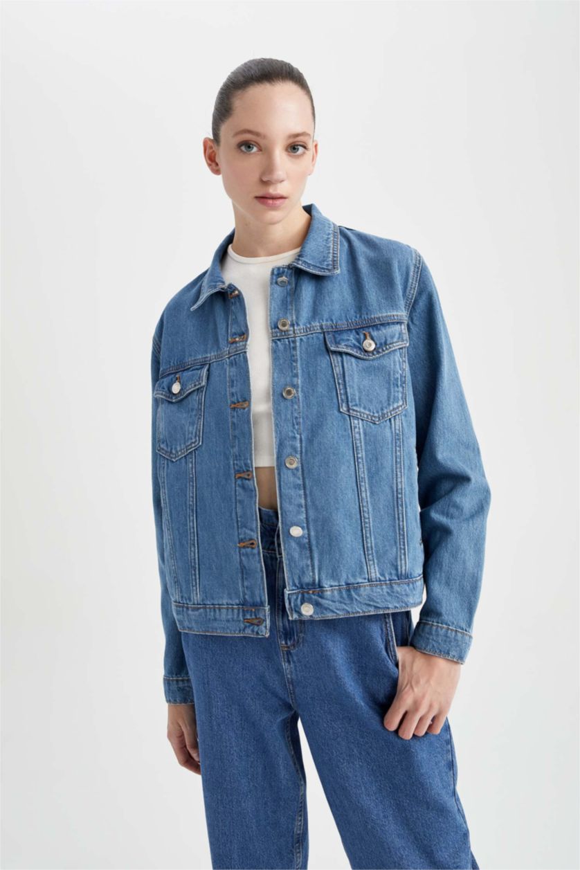 WOMAN Blue Jacket