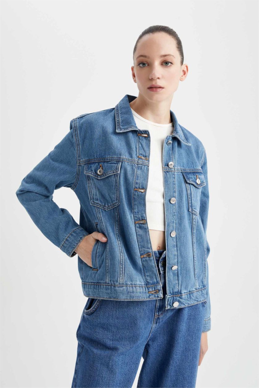 WOMAN Blue Jacket