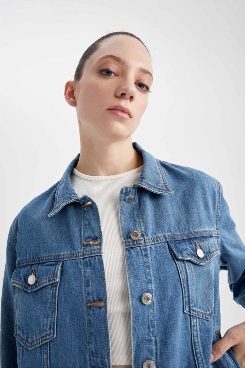 WOMAN Blue Jacket