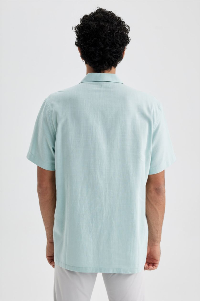 Ерлер Жалбыз релакс пішімі Қысқа жеңді жейде