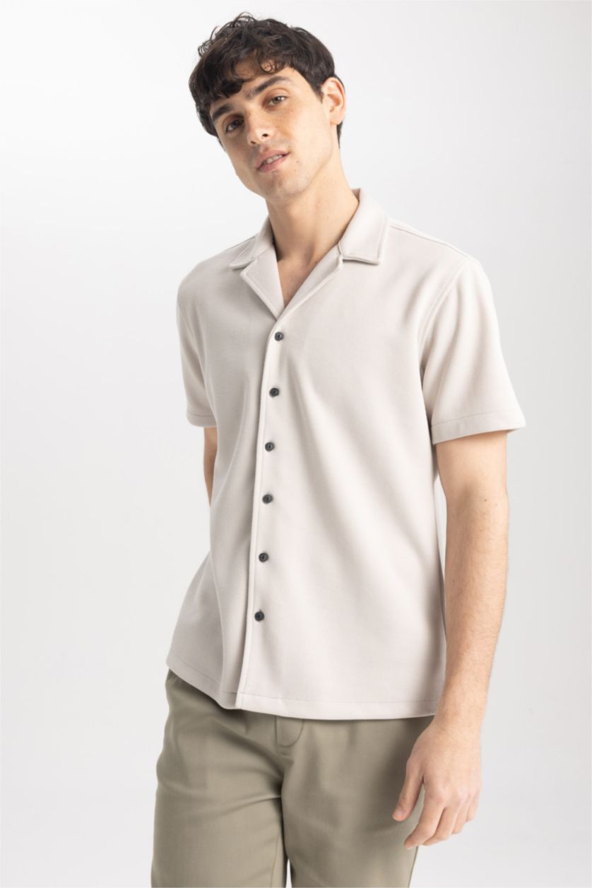 MAN Stone Regular Fit Short Sleeve Shirt