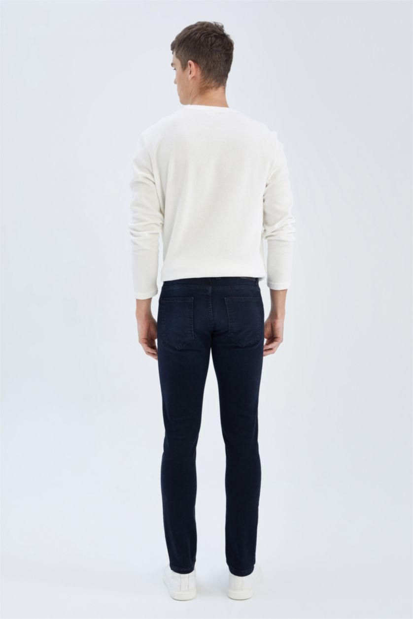 MAN Blue Black Carlo Skinny Fit Extra Slim Fit Normal Waist  Jeans