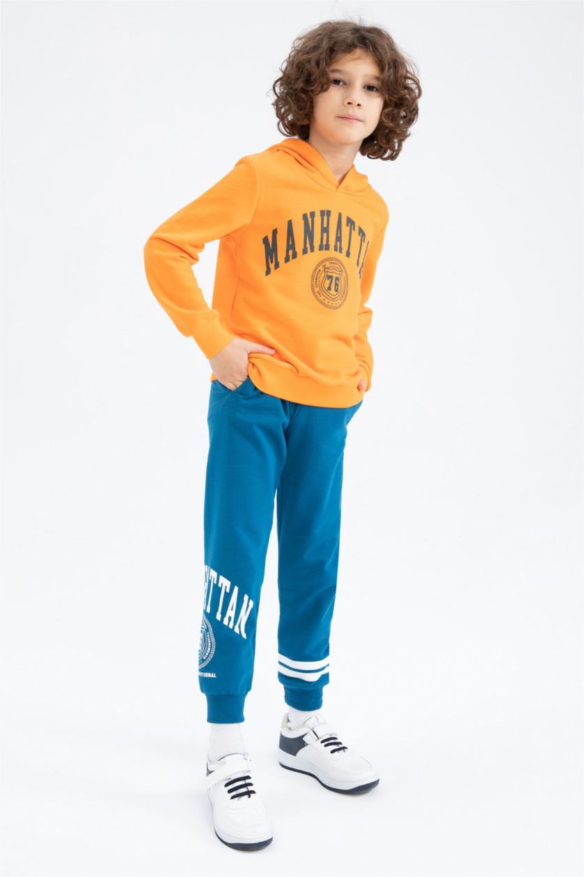 GARÇONS Orange Sweat À Capuche Regular Fit Pour Garçon