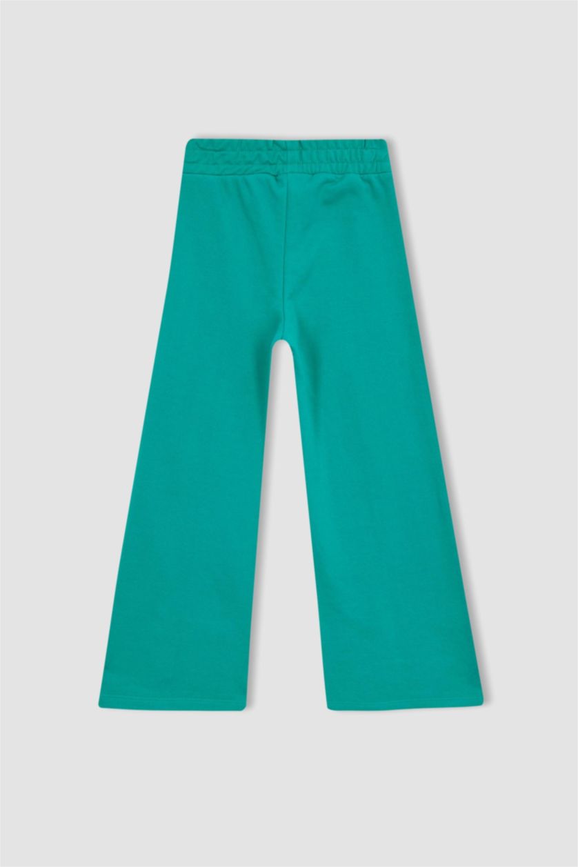 Kız Çocuk - Genç Kız Yeşil Kız Çocuk Uzun Kollu Tişört Eşofman Alt 2'li Takım