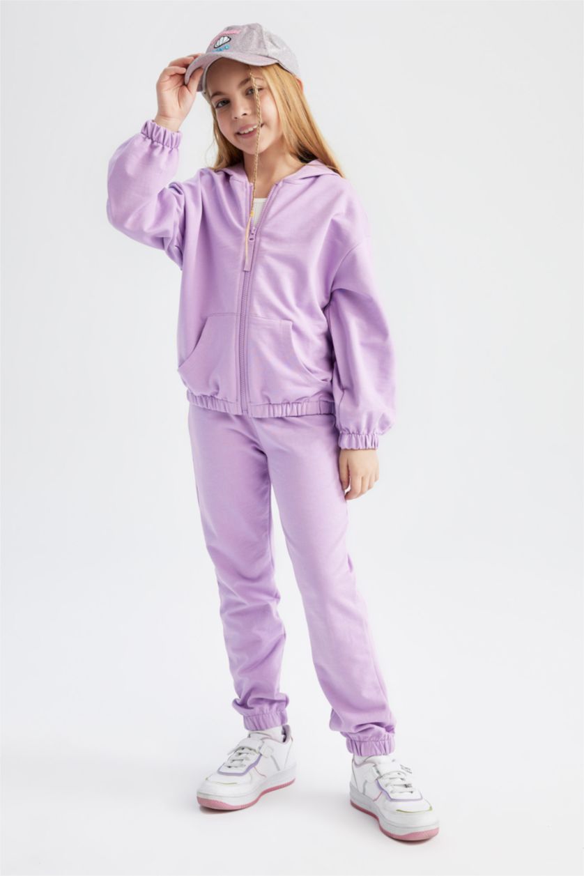 FILLES Violet Ensemble De 2 Sweats À Capuche Pour Fille