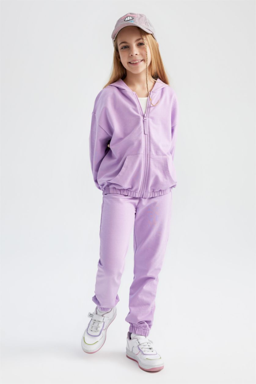 FILLES Violet Ensemble De 2 Sweats À Capuche Pour Fille
