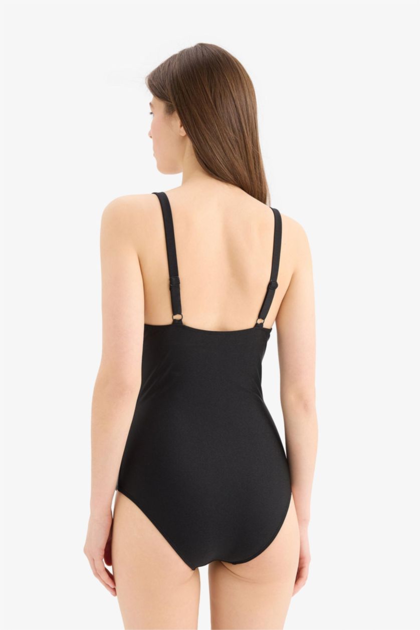 WOMAN Black Fall in Love Regular Fit Swimsuit