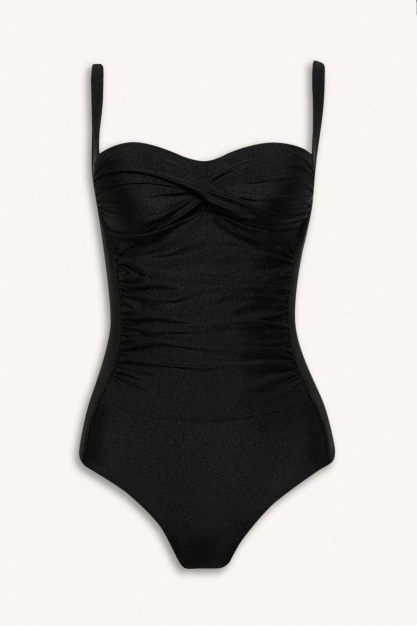 WOMAN Black Fall in Love Regular Fit Swimsuit