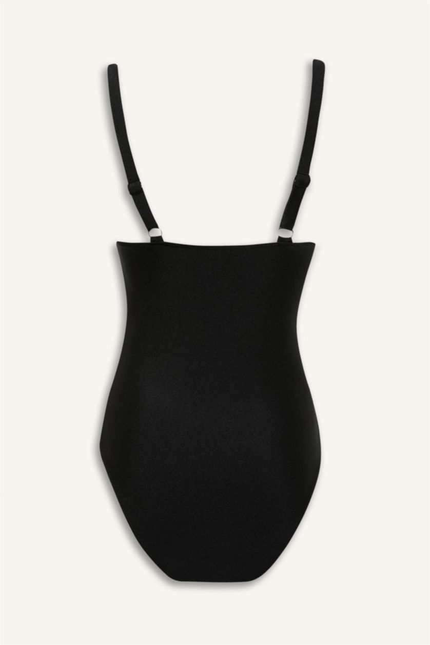 WOMAN Black Fall in Love Regular Fit Swimsuit