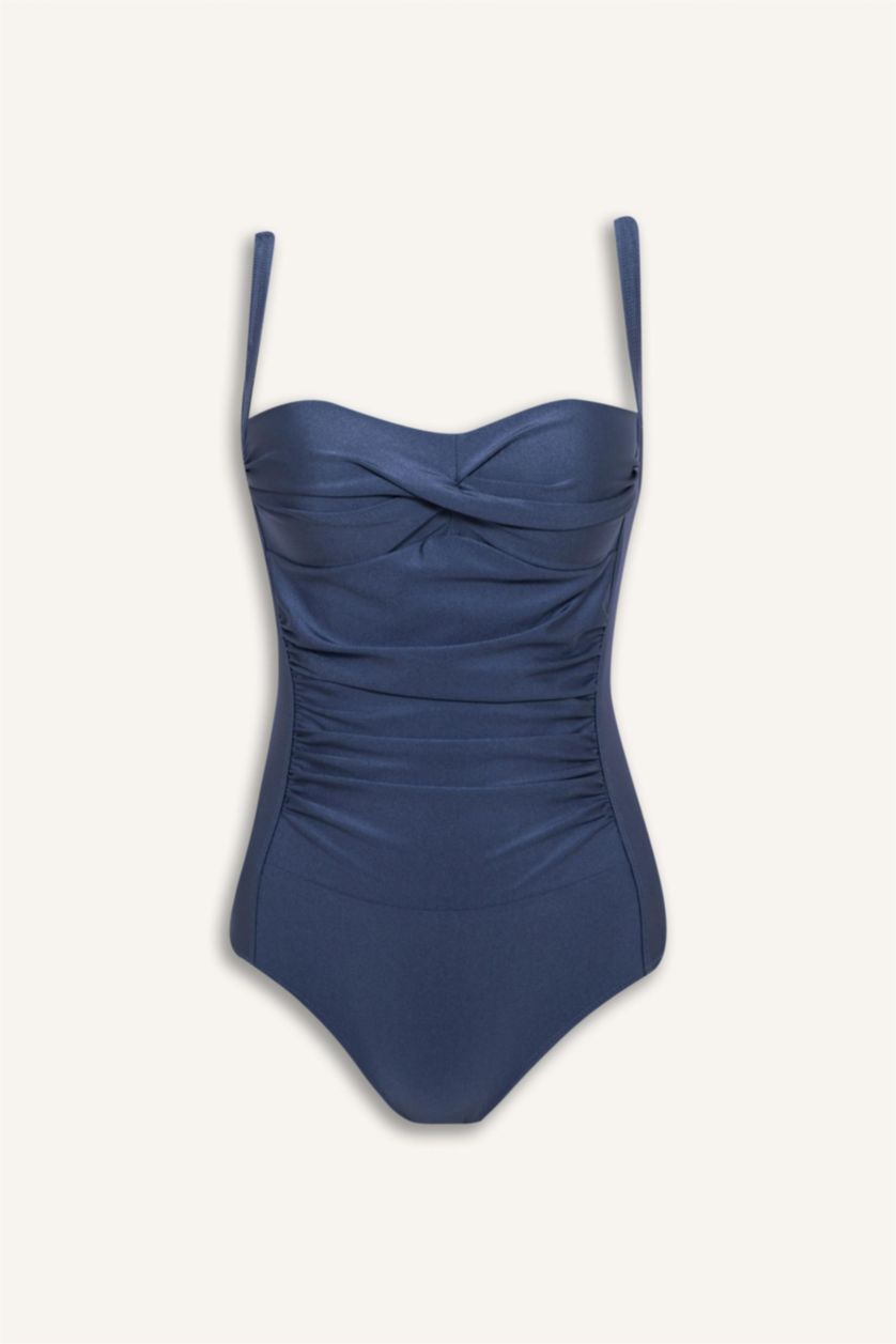 Әйелдерге Көк Regular Fit суға шомылу киімі