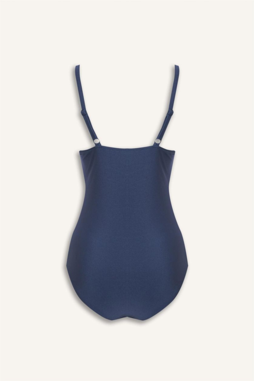 Әйелдерге Көк Regular Fit суға шомылу киімі