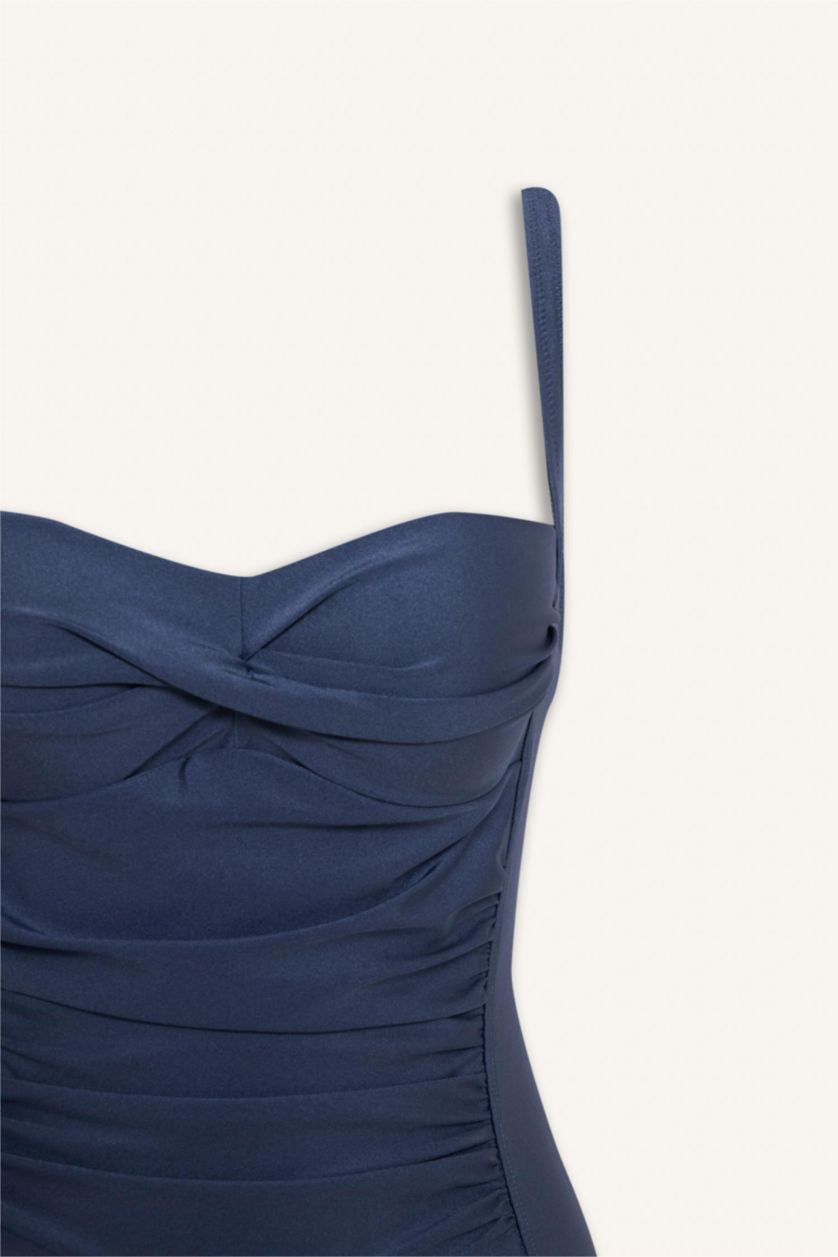 Әйелдерге Көк Regular Fit суға шомылу киімі